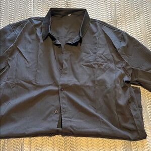 Dark Gray Button-Up Shirt